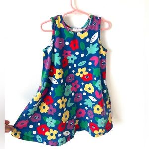 Hanna Anderson casual summer floral tank dress - size 5